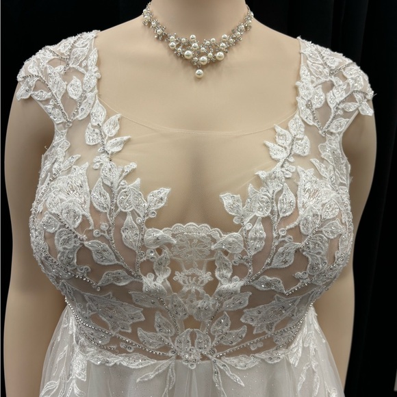 David’s  Bridal Size 20 W.  Beautiful tea-length gown - Picture 14 of 15